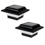 Led Solar Post Cap 2.5 Outdoor Black Cast Aluminum Quick Easy Diy (2-PACK). Fixed Price $36.88.
