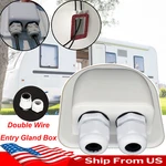 Double Wire Cable Entry Gland Box Roof Solar Panel Junction Rv Caravan Boat.. Fixed Price $11.29.