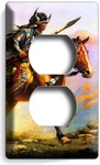 Native American Indian Chief Warrior On Horse Light Switch Outlet Plates Decor. Fixed Price $16.19.