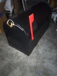 Solar Jumbo Blackgalvanized Steel Post Mounted Rural Mailbox 24"X 11"X 14" New. Fixed Price $89.96.