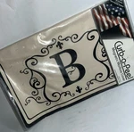 Curb-a-peel Vintage Monogram Almond & Black Magnetic Mailbox Cover. Fixed Price $12.99.