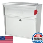 Boss 7179 Townhouse Locking Security Wall Mount Mailbox Alpine White. Fixed Price $190.94.