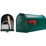 Gibraltar Elite T1 Green Steel Rural Post Mount Mailbox E1100GAM. Fixed Price $32.07.