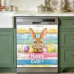 Easter Dishwasher Magnet Cover 25.6 23 Inches Colorful Cute Bunny And Eas.... Fixed Price $53.77.