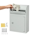 Metal Key Wall Mount Locking Mailbox Anti-theft For Mail, White. Fixed Price $49.97.
