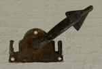 Antique Allith Prouty Cast Iron Swinging Latch Barn Door Gate 1908 Danville. Fixed Price $85.00.