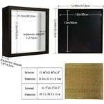 Craft Shadow Box Frame With Letter Stickers, Black. Fixed Price $31.99.