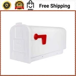 Architectural Mailboxes Parsons White, Medium, Plastic, Post Mount. Fixed Price $17.99.