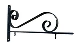 Big 18" Iron Holder Post Mount Flags Banners Signs Tapestry Black Paint. Fixed Price $69.95.