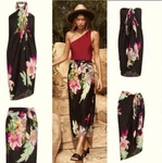 Walter Baker Paradise Sarong Womens Grand Magnolia Beach Cover Up One Size Nwt. Fixed Price $17.95.
