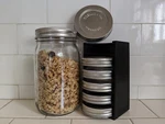 Mason Jar 6-LID Rack Organizer. Fixed Price $28.00.