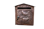 Handmade Copper Mailbox Chased Birds Wall Mount, Recessed Or Freestandi. Fixed Price $269.00.
