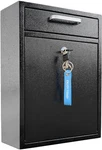 Vorvil Locking Mailbox Wall Mount - Outdoor Galvanized Steel With Keys. Fixed Price $54.99.