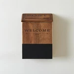 Rustic Wooden Mailbox Wall Mount Welcome Post Chalkboard Farmhouse Decor. Fixed Price $41.99.