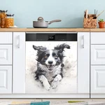 Magnetic Cover Running Black And White Dog Kitc.... Fixed Price $44.48.
