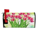 Woor Happy Mother's Day Tulip Flowers Magnetic Mailbox Cover Spring Mailwraps Ga. Fixed Price $18.57.