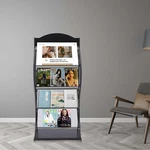 Newspaper Magazine Display Rack Book Shelf Floor-standing Storage School. Fixed Price $87.89.