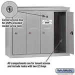 Salsbury Industries 3504ASU Surface Mounted Vertical Mailbox With Doors And. Fixed Price $240.00.