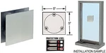 Crl 5" Square Level 3 Bullet Resistant Speak-thru. Fixed Price $340.00.