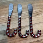 Godinger Silver Plated Spreader Set Of 3 Candy Cane Design Christmas Holiday. Fixed Price $7.22.