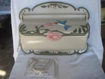 Hummingbird Horizontal Wall Mount Mailbox Residential White Hand Painted. Fixed Price $125.00.