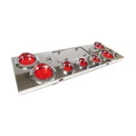Fortpro Stainless Steel Rear Center Panel With Red Led Lights F235298. Fixed Price $192.50.
