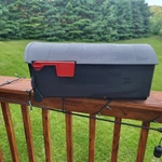 Gibraltar Mailboxes Patriot Large Capacity Rust-proof Plastic Black, Post-mount. Fixed Price $19.99.