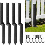 4 Pcs Fence Post Repair Kit Heavy Duty Wooden Anchor Stakes Fo. Fixed Price $95.77.
