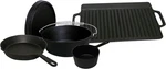 5-PIECE Cast Iron Cookware Set For Perfect Meals. Fixed Price $201.99.