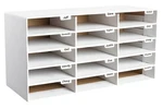 Adiroffice Cardboard Classroom Mailbox, 501-15-WHI White Scratch & Dent. Fixed Price $40.57.