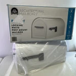 Architectural Mailboxes Reliant Post Mount White Large Steel Locking. Fixed Price $75.77.