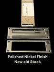 Baldwin 0015-055 Brass 10 Letter Box Plate Spring Tension Polished Nickel Nos. Fixed Price $59.99.
