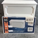 Gibraltar Plastic Wall Mount Mailbox WMH00W04 White Small Capacity. Fixed Price $25.99.