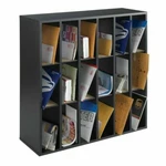Safco 18 Compartment Mail Sorter, Black (7765BL). Fixed Price $85.97.