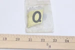 (10-PK) Hy-ko Letter Self Adhesive Black Aluminum 1-1/2" GR-10/Q. Fixed Price $6.57.
