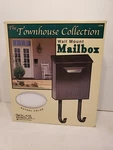 Solar Group Townhouse Collection White Steel Wall Mount Mailbox Newspaper Hooks. Fixed Price $10.00.