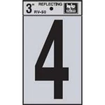 New Pack (10) Hy-ko RV-50/4 Series 3" Vinyl Number Self Adhesive Reflective. Fixed Price $5.49.