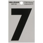 Hillman 3 In. Reflective Black Vinyl Self-adhesive Number 7 1 Pc (6-PACK). Fixed Price $7.43.