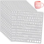 2000 Pieces 10 Sheets Vinyl Stickers Small, 1/2 Inch Cursive Letter, S.... Fixed Price $15.64.