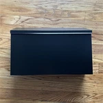 Black Steel Wall Mount Mailbox, Weather Resistant, Flag, Numbers, Hardware. Fixed Price $25.00.