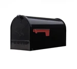Architectural Mailboxes Elite Large, Steel, Post Mount Mailbox, Black, E1600BAM. Fixed Price $32.99.
