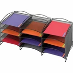 Safco 12-COMPARTMENT Mesh Desktop Organizer 9430BL. Fixed Price $992.63.
