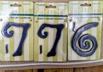 4" Restoration Hardware Atlas Homewares Scroll House Numbers 7, 6. SCN7M-BL. Fixed Price $7.59.