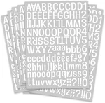 1260 Pcs 10 Sheets Self Adhesive Vinyl Letters Numbers Kit, White Mailbox Num.... Fixed Price $11.78.