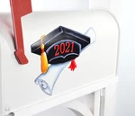 Magnet Partial Cover Grad Cap Custom 2026 Balloon Bouquet. Fixed Price $14.95.