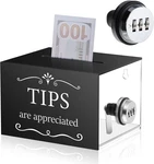 Vesici Tip Jars For Money 6 4 5 Inch Acrylic Collection Box Black. Fixed Price $23.74.