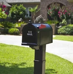 Postal Pro Ambrose Black Mount Mailbox (PP1000BLM). Fixed Price $9.99.
