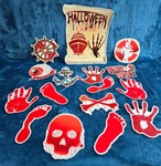 16PCS Halloween Refrigerator Magnets Bloody Prints Locker Fridge Garage Car. Fixed Price $12.80.