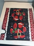 Magnet Mailbox Cover, Christmas Dog Paw Prints, 20X18. Fixed Price $12.00.