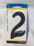 Hillman 841620, #2 - 4" Black Nail On Aluminum House Mailbox Number. Fixed Price $7.54.